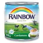 Buy Rainbow Evaporated Milk Cardamom Vitamin D 170g in UAE