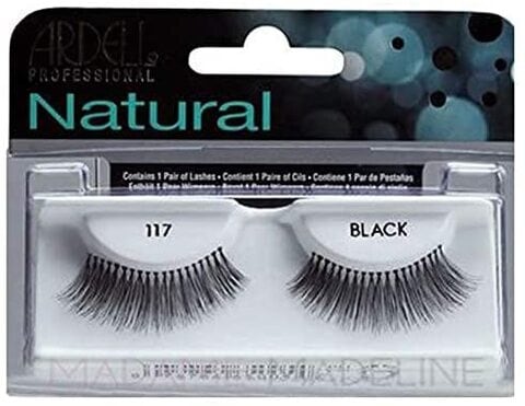 Buy Ardell Natural Lashes, 117- Black- 1 Pair in Saudi Arabia