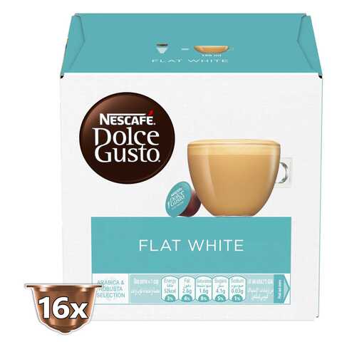 Nescafe Dolce Gusto Flat White Coffee 16 Capsules