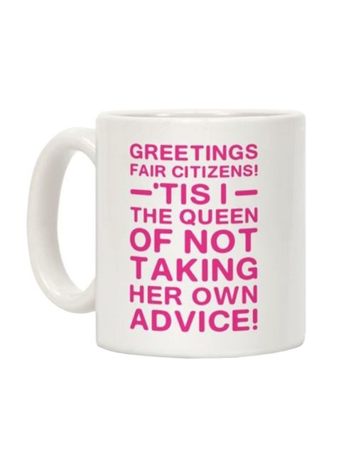 muGGyz Quote Printed Ceramic Coffee Mug White 11Ounce