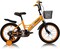 Vego Galaxy Kids Road Bike With Basket 16 Inch, Orange