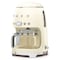 Smeg 50&#39;s Style Drip Filter Coffee Machine 1050W DCF02CRUK Cream