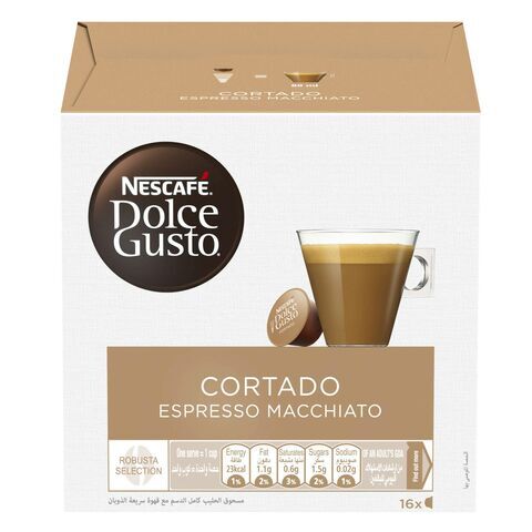 Nescafe Dolce Gusto Espresso Macchiato Cortado Coffee Capsules 16 Piece