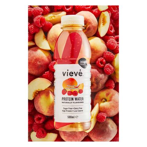 Vieve Peach And Raspberry Protein Water 500ml