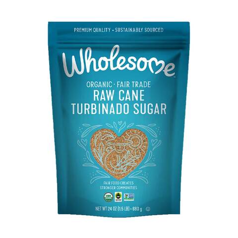 Wholesome Organic Raw Cane Turbinado Sugar 680gr