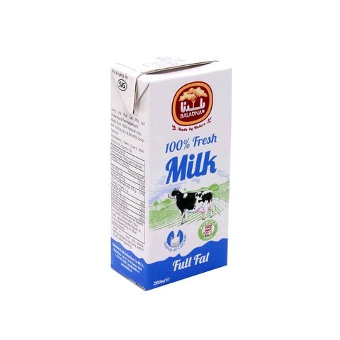 Baladna Long Life Milk Full Fat 200ml