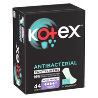Kotex Anti Bacterial Long Panty Liners White 44 Liners