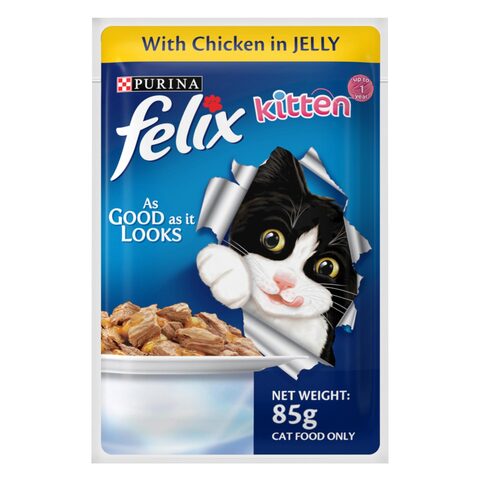 Purina Felix Chicken in Jelly Wet Kitten Food 85g Online