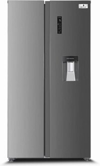 Gratus 831 Liters Side By Side Double Door Refrigerator, Total No Frost Fridge &amp; Freezer With Inbuilt Water Dispenser, Eco Inverter, Electronic Control With On Door LED Display, GRFSBS801HCX