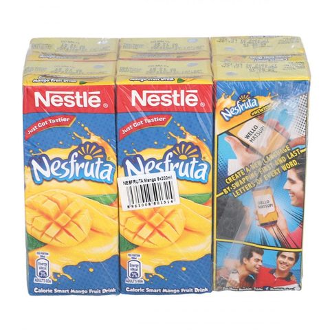 Nestle Nesfruta Mango Fruit Drink Pack Of 6 x 200ml