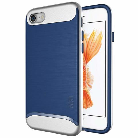 Tudia - iPhone 7 Etalic Dual Layer cover/case - Blue
