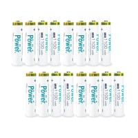 DMK Power 16 Pcs Rechargeable AAA Batteries ,1100mAh High Capacity Batteries 1.5V NiMH Low Self Discharge for House hold devices, toys, remote, etc...