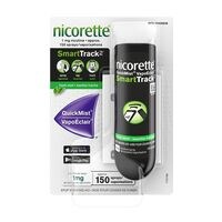 Nicorette Quickmist SmartTrack Nicotine Mouth Spray Quit Smoking Aid Fresh Mint 1mg, 150 Sprays