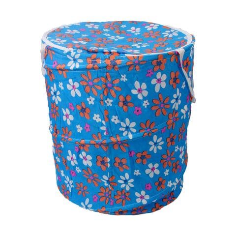 Happy Home Laundry Bag 40x50CM - Blue Floral Print