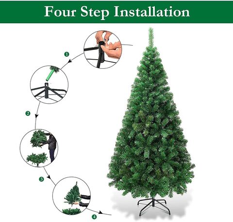 Aiwanto 180cm 700 Tips Christmas Tree Xmas Tree Artificial Tree for Christmas Decoration Festival Home Office Decorations