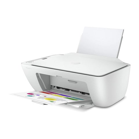 HP DeskJet 2710 Printer, All-in-One - Wireless, Print, Copy &amp; Scan, White