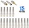 Tomvision - 15 Pack BNC Male Coaxial Connectors RG59 RG6 Coaxial Terminal Gold-Plated Screw On Brass Adapter for CCTV Home Security Surveillance Camera RG59 RG6 Video Transmission Coax Cables