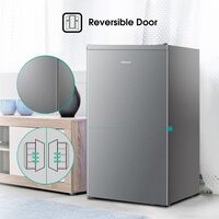 Hisense Single Door Refrigerator 122 Liter RR122D4ASU Silver (Installation not Included)