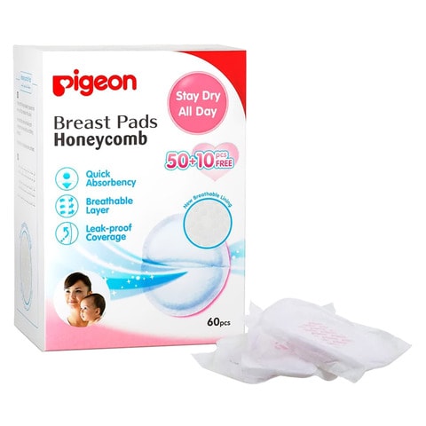 Pigeon Honeycomb Breast Pads 16593 White 60 PCS