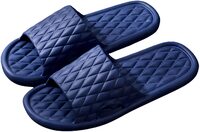 SKY-TOUCH Ultra-light,Super Durable and Waterproof Non-Slip Slippers for Women Men Light Weight Flat Sandals, Shower Sandals Soft for Indoor Home Garden Bathroom Pool Size 40-41 Blue