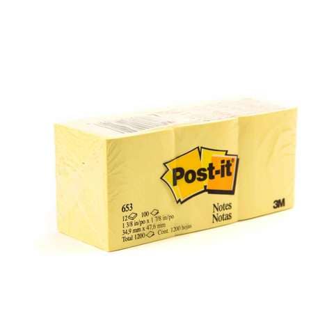 3M Post It Notes 34.9x47.6mm 1200 Pieces