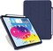Pipetto Origami no. 3 for iPad 10.9 inch case iPad 10th Generation case cover (2022)   Shock Resistant 5-in-1 Stand Case   Apple Pencil 1 Storage   99.9% Anti-Bacterial - Dark Blue