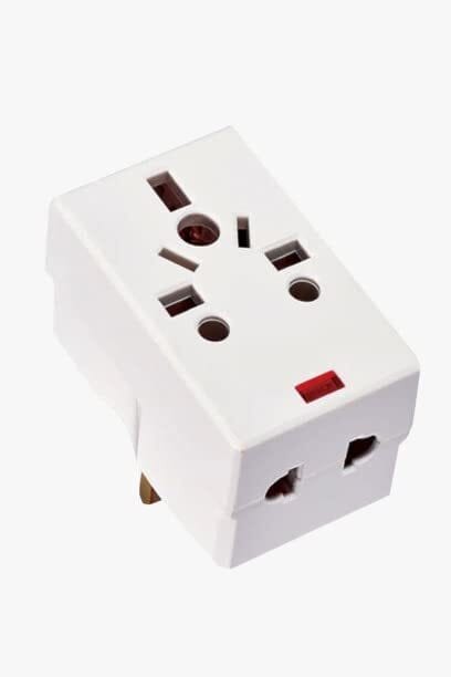 Buy 03 Way Adapter with Square-Pin, Universal Socket with Light And 13A  Fuse. Travel Adaptor for KSA/UAE/UK/HK, AC Power Plug for US/AU/JP/CN, 3  Pin plug adapter. Online - Shop Home & Garden