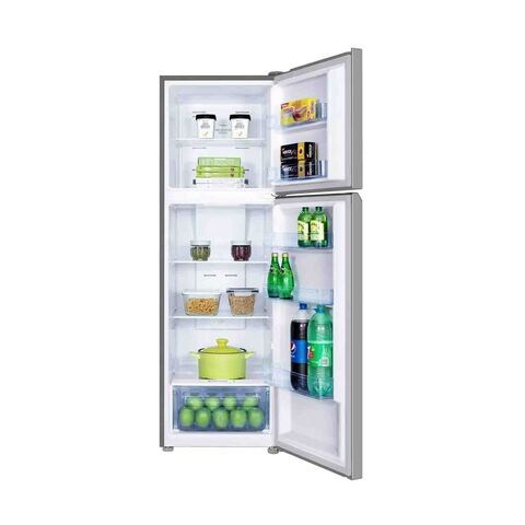 TCL Double Door Refrigerator P324TMN 324L Inox (Plus Extra Supplier&#39;s Delivery Charge Outside Doha)