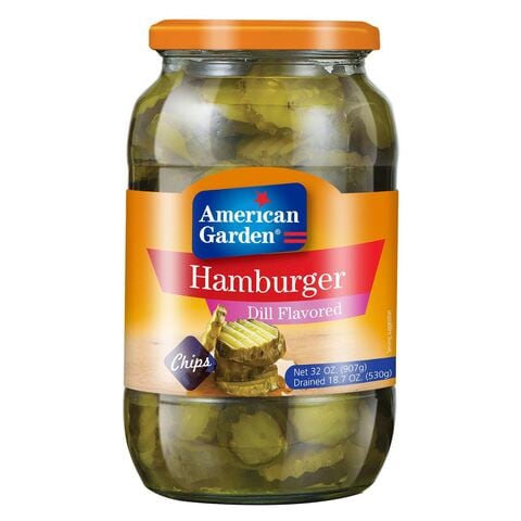 American Garden Dill Flavored Hamburger Pickles Chips 907g