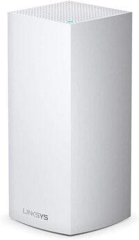 Linksys Velop Mx5300 Tri-Band Whole Home Mesh WiFi 6 System (Ax5300) WiFi Router, Extender &amp; Booster Up To 3000 Sq Ft, 4X Faster Speed For 50+ Devices With Mu-Mimo &amp; Parental Controls - 1 Pack, White