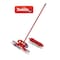 Tonkita Push Broom With Stick And Cloth Brush Red