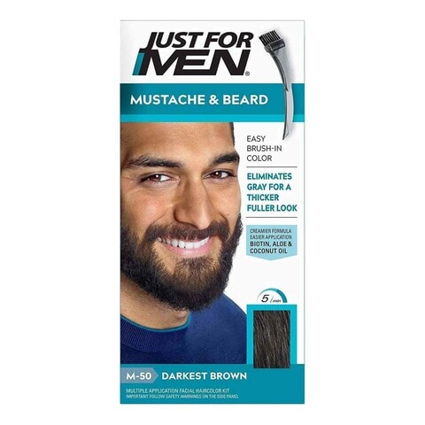 Buy Just For Men Shampoo Hair Colour Darkest Brown 66ml Online - Shop  Beauty & Personal Care on Carrefour UAE