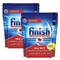 Finish Powerball All-In-One Max Lemon Dishwasher Detergent Tablets Red 42 countx2