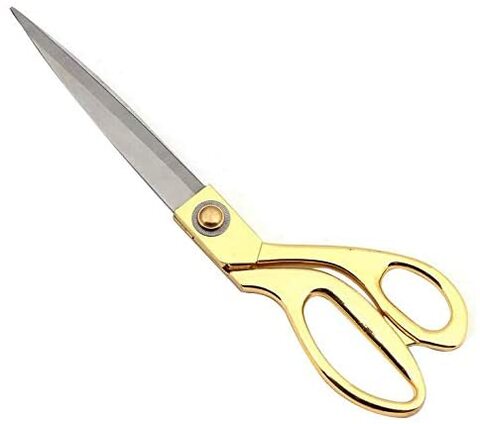 Buy Lavish Tailor Scissors Professional 10.5 inch Gold Stainless Steel Professional Shears Heavy Duty in UAE