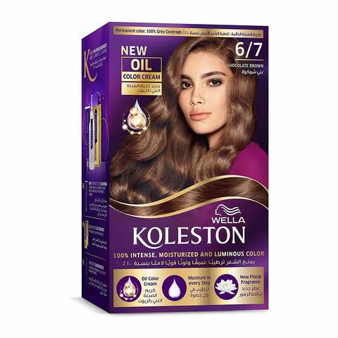 Buy Wella Koleston Hair Colour Kit 6/7 Chocolate Brown 142ml Online - Shop  Beauty & Personal Care on Carrefour Saudi Arabia