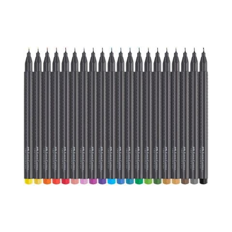 Faber-Castell Grip Fine Tip Fineliner Pens Multicolour 20 PCS