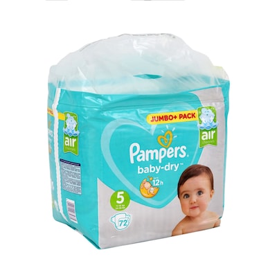 Buy Pampers Baby-Dry Diapers, Size 3, 6-10kg, Up to 100% Leakage