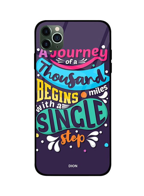 Theodor - Protective Case Cover With Back Tempered Glass For iPhone 11 Pro Multicolour
