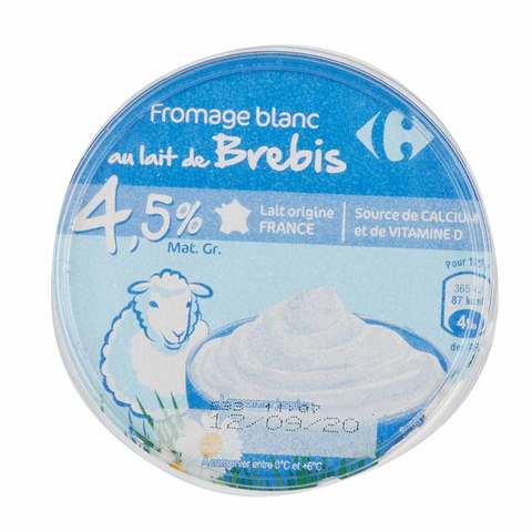 Carrefour Yogurt Fromage Blanc Sheep 400g