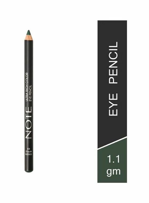 قلم تحديد عيون بلون غني للغاية من نوت 03 تفاحة خضراء 1.1ج