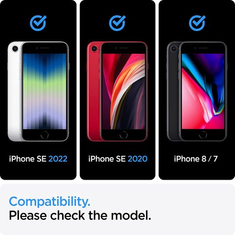 Spigen Liquid Crystal Glitter designed for iPhone SE 3 case cover (2022) / iPhone SE case (2020) / iPhone 8 case/iPhone 7 case - Rose Quartz