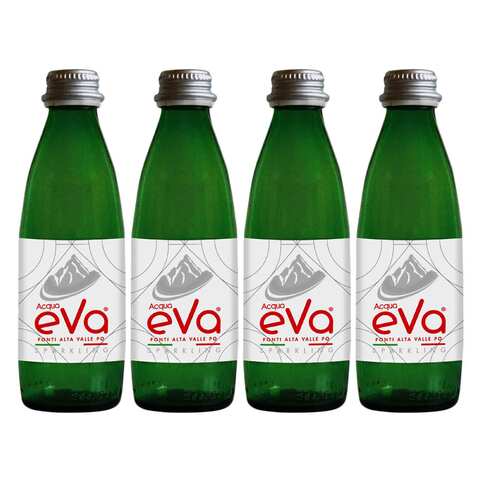 Buy Acqua Eva Sparkling Water 250ml x Pack of 4 in Kuwait