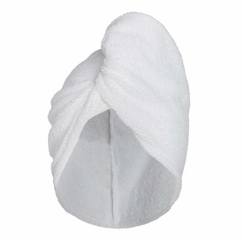 Dream Bell Set of 2 Head/Hair Towel - White