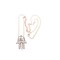 TANOS - Rose Gold Plated Chain Necklace Open Big Fatima Hand W/ Allah