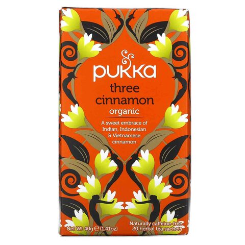 Pukka Organic Herbal Tea Three Cinnamon 2g x 20 Tea Bags