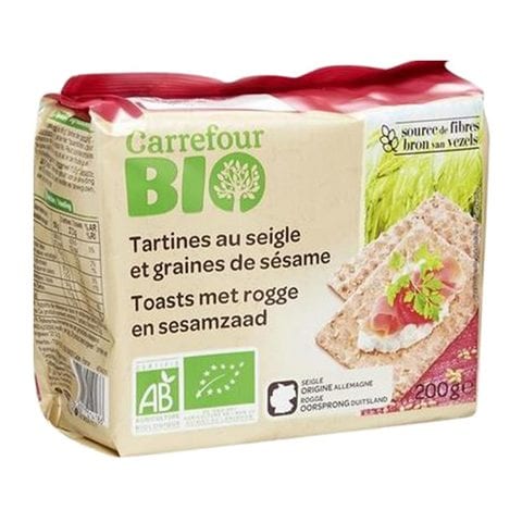 Carrefour Bio Sesame Toasts 200g