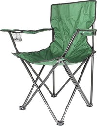 Egardenkart Camping Chair, Folding Camping Chairs for Adults with Armrests and Cup Holder and Carrying Bag, Lightweight Portable for Beach, Perfect for Caravan trips, BBQs, Garden, Picnic, (Green)