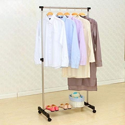 Doreen Garment Rack Clothes Hanger Stainless steel folding single pole