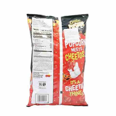 Buy Cheetos Flamin Hot Flavoured Popcorn 184.2g Online - Shop Food Cupboard  on Carrefour UAE