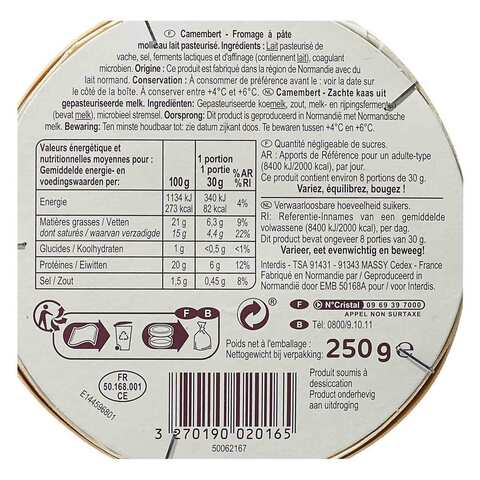 Carrefour Le Camembert Cheese 250g